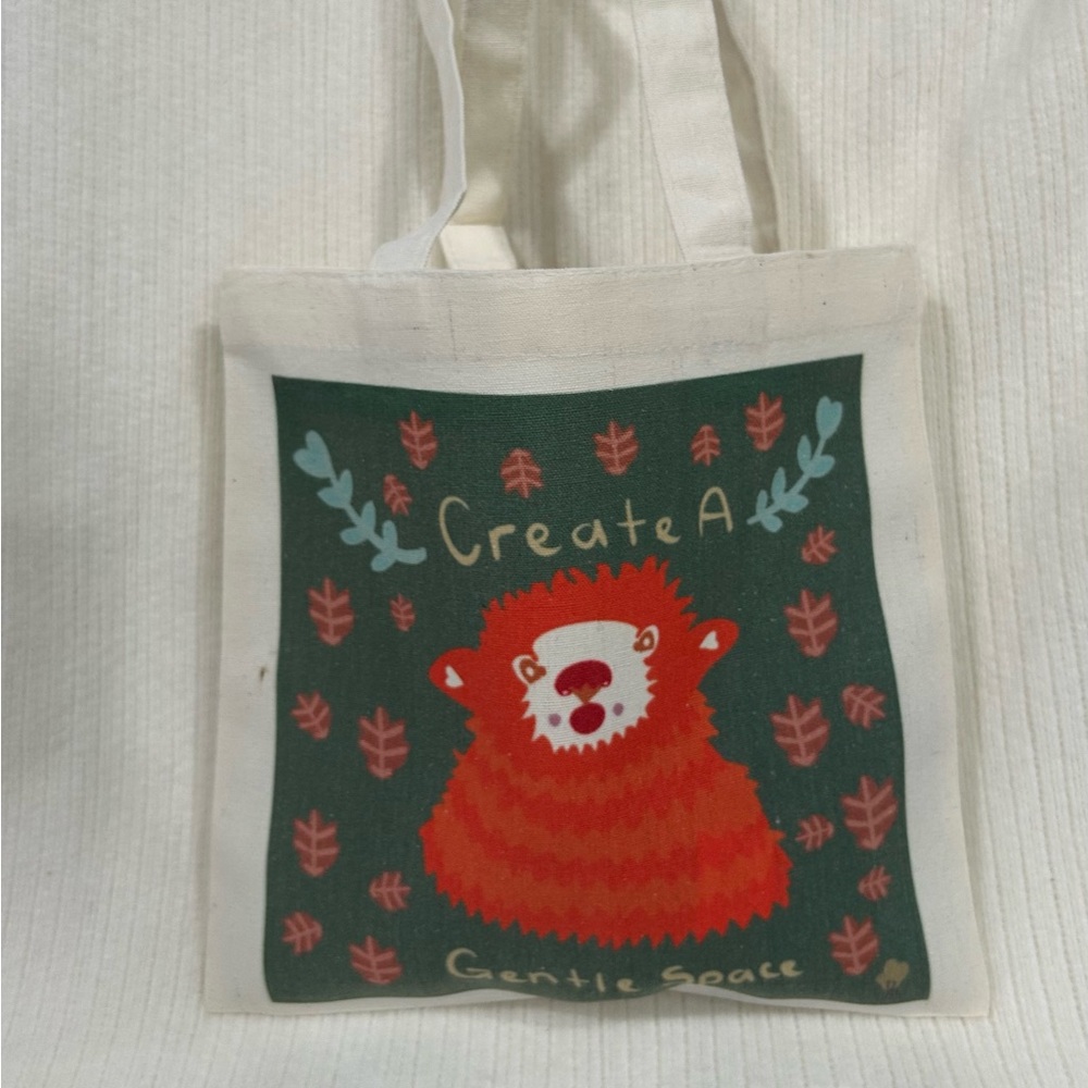 Cute lamb Canvas tote bag with original design.